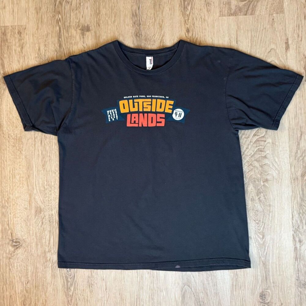 Outside Lands Music Festival 2013 T-Shirt San Francisco Black Size XL Lineup